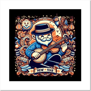 billy strings new years shirt Posters and Art